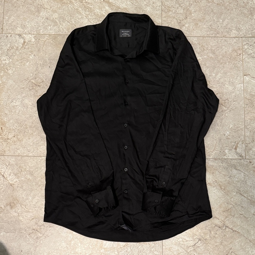 Men's Black Dress Shirt